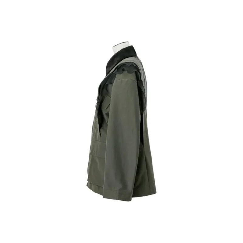 Sacai Grosgrain Jacket 'Khaki/Black'-2
