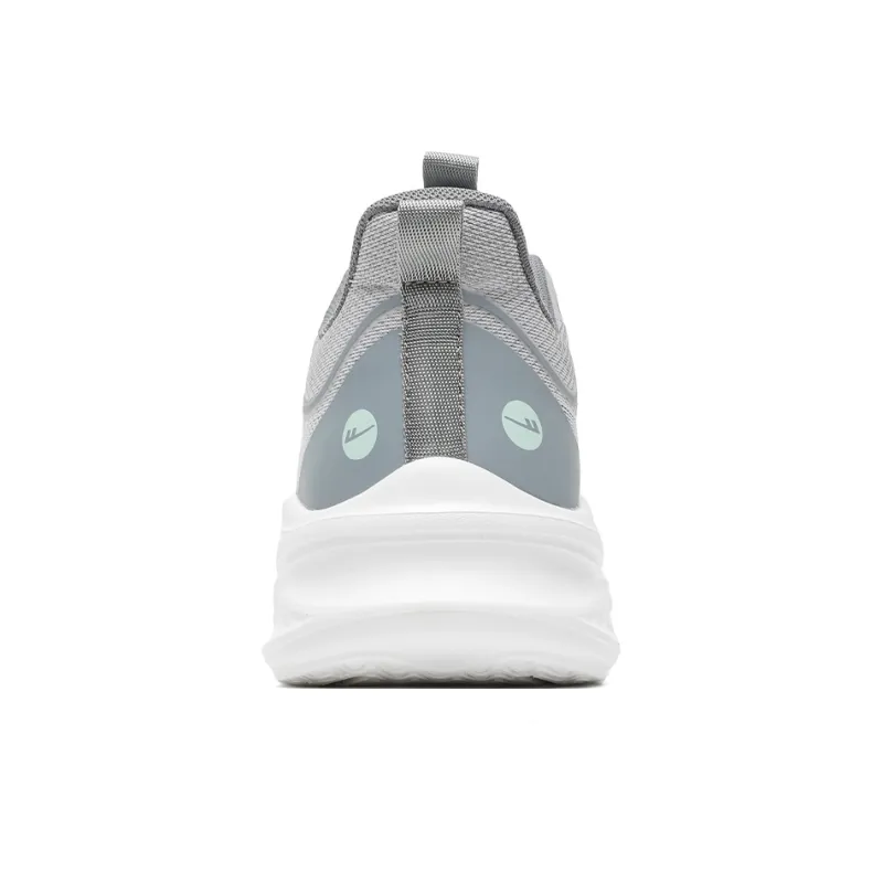 Warrior Breathable Lightweight Low Top Casual Training Long Distance Running Shoes Men's Light Gray-5