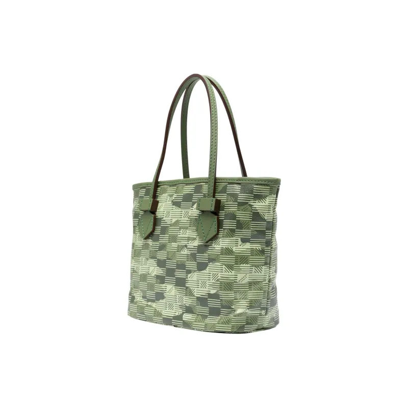 MOREAU Leather Tote Bag Shopping Bag Handbag Shoulder Bag Medium Size Women's Green-1