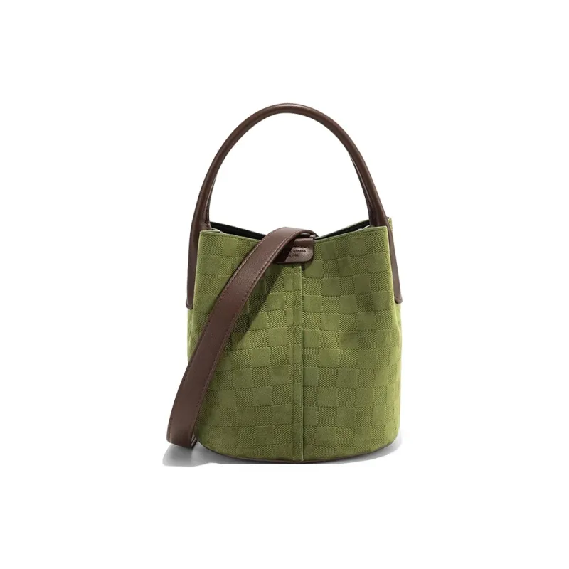 CLEVER& KETCH PU Bucket Bag Combo Bag Handbag Women's Green-0