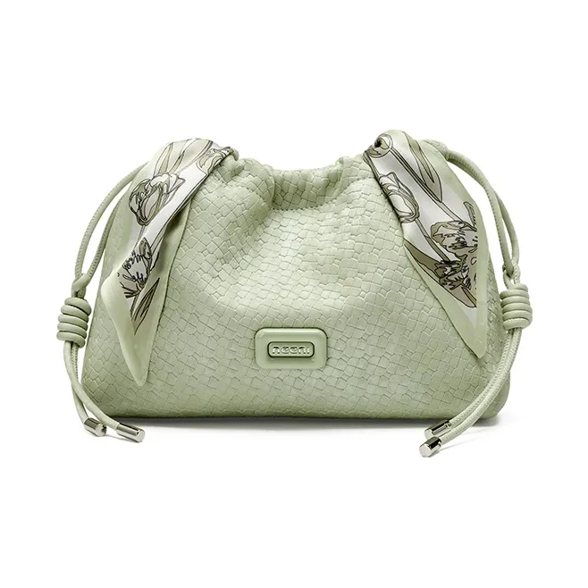 JOSINY Synthetic Leather Shoulder Bag Regular Women's Ecru/Light Green-6