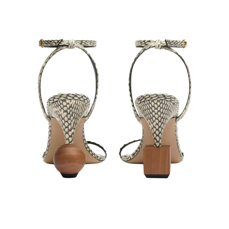 Jacquemus Bisou Strap Sandals 9cm Women's Light Umber-4