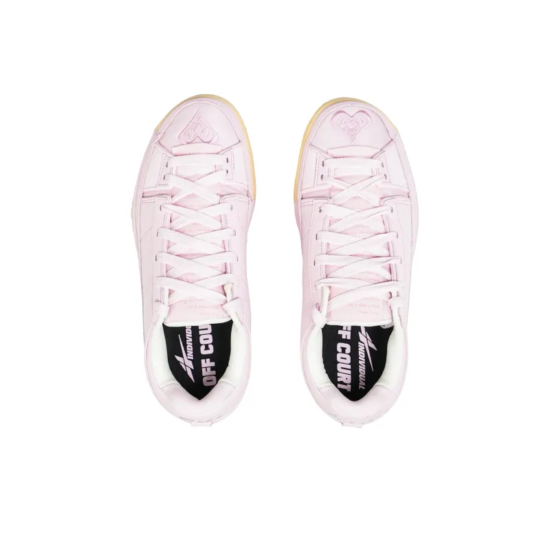 Serious Player Only Cushioned Slip Resistant Abrasion Resistant Low Top Basketball Shoes Unisex Pink-2