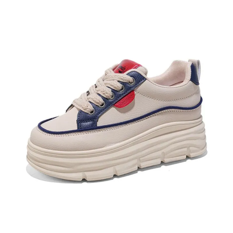 Crocodile Cushioning Height Increasing Low Top Skateboard Shoes Women's-4