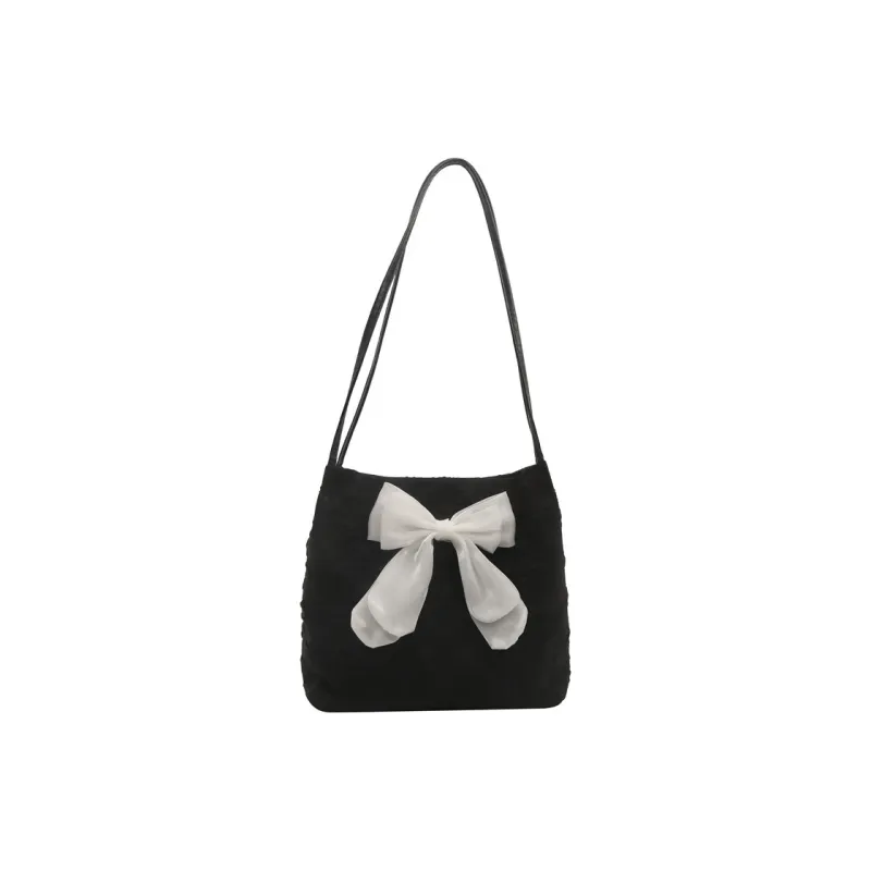 Yalu Canvas Bag, Tote Bag, Shoulder Bag Regular Women's Black White-1