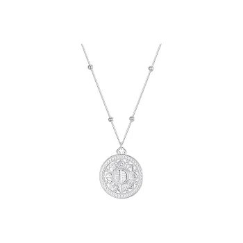 Heart Grass 999 Fine Silver Sterling Silver Necklaces Women's