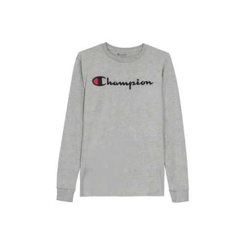 Champion T Shirts Unisex Gray