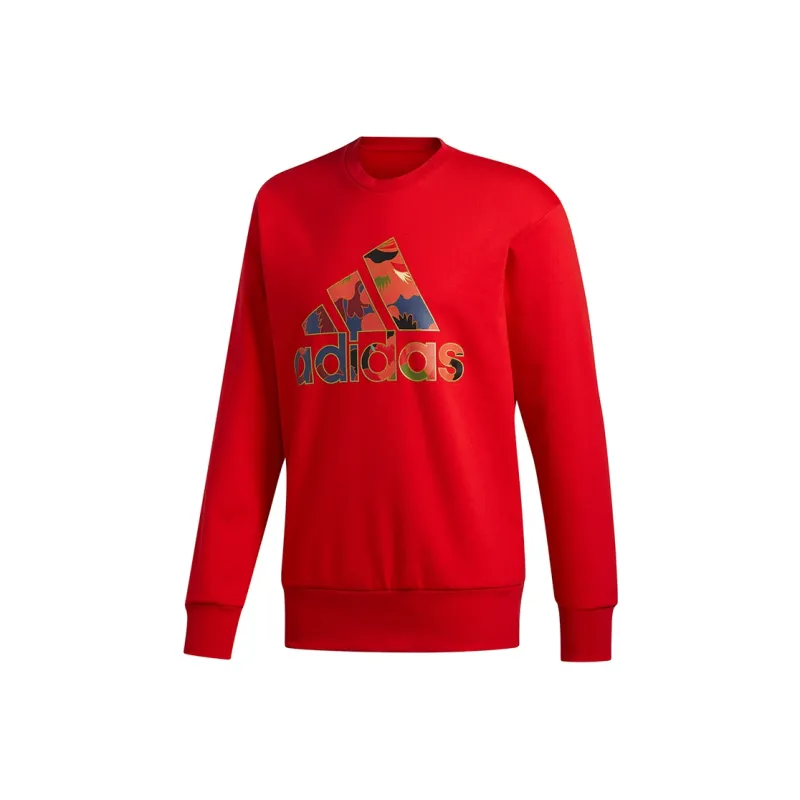 Adidas Sweatshirts Men Light Scarlet-0
