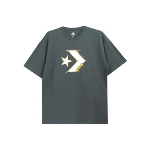 Converse T Shirt Unisex Charcoal Gray