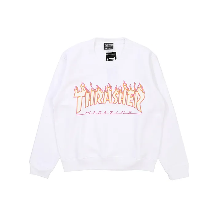 Thrasher Crew Neck Regular Sweatshirt Japan Version Unisex White-0