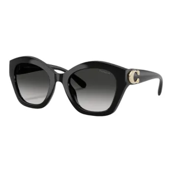 COACH Plastic Irregular Shape Sunglasses Women's Black
