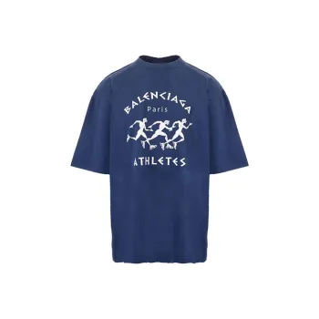 Balenciaga SS21 T Shirt Men's Blue