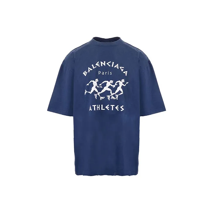 Balenciaga SS21 T Shirt Men's Blue-0