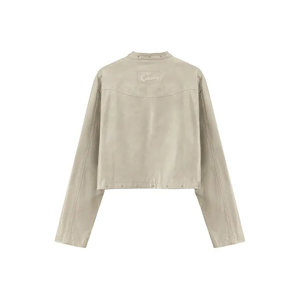 CHUU Cropped Coats Women's Light Gray-1