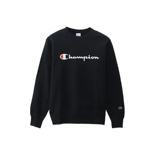 Champion Sweatshirts Unisex Navy Blue