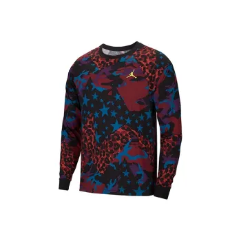 Jordan T Shirt Men's Purple Flower Color