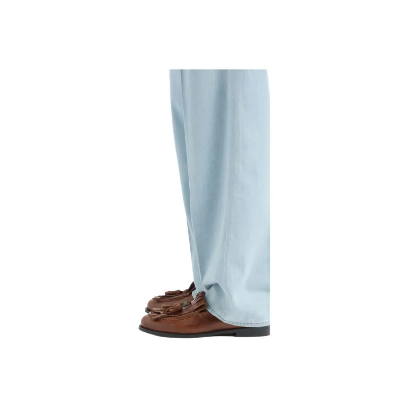 EMPORIO ARMANI J74 Loose Fit Denim Jeans In A Soft Touch Lyocell Blend-5