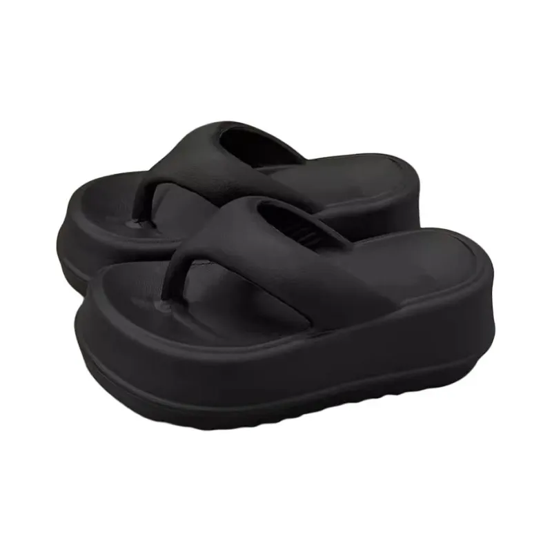 Kemaid Summer Home Indoor, Squashy And Bouncy Feeling Platform Height Increasing, Flip Flops, Women's, Home Slippers-3