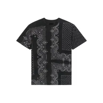 Givenchy Distressed effect Bandana print T shirt
