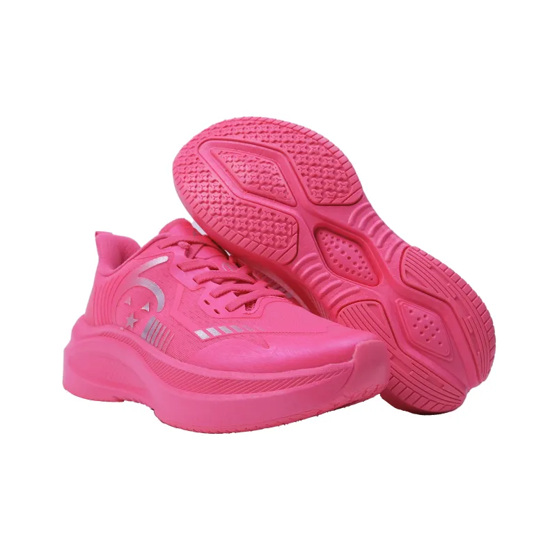 HUITENG Running Shoes Unisex Low Top Aurora Blue/Flame Red/Glacier White/Starry Black/Starry Pink-27