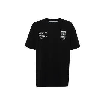 OFF WHITE Oversized Monalisa Graphic Print T Shirt
