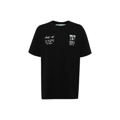 OFF WHITE Oversized Monalisa Graphic Print T Shirt