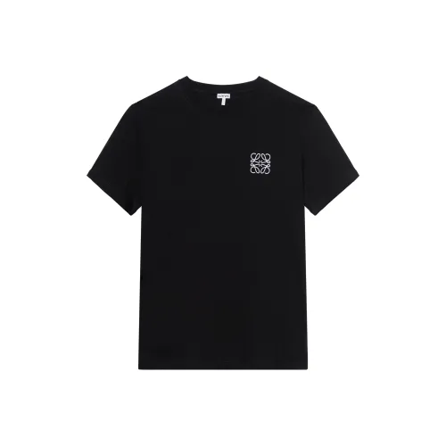 LOEWE Logo Embroidered Crewneck T Shirt