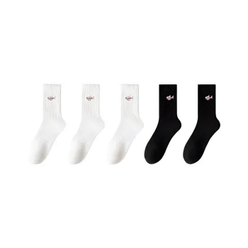 Temooues Mid Calf Socks Unisex 5 Pack