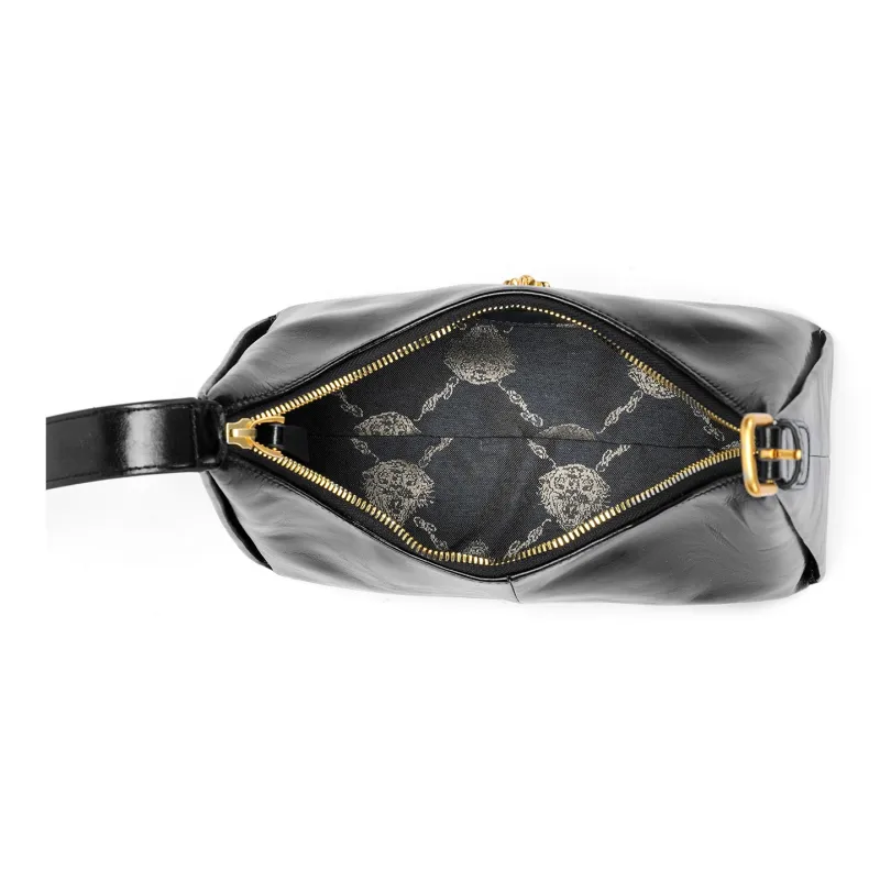 Ed Hardy Classic Series Cow Leather Crossbody Underarm Shoulder Bag Women's Multicolor-4
