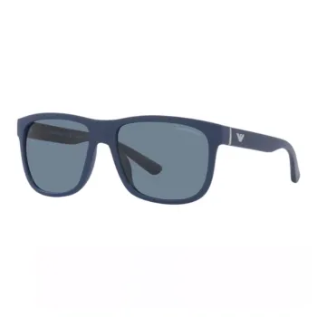 EMPORIO ARMANI Injection Molded Rectangular Sunglasses Men's Blue