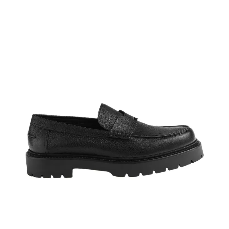 HERMES Loafers Men Black-1