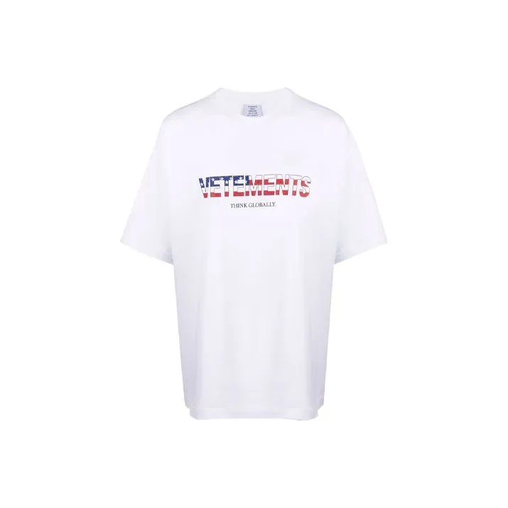 Vetements T-Shirts Unisex White-0