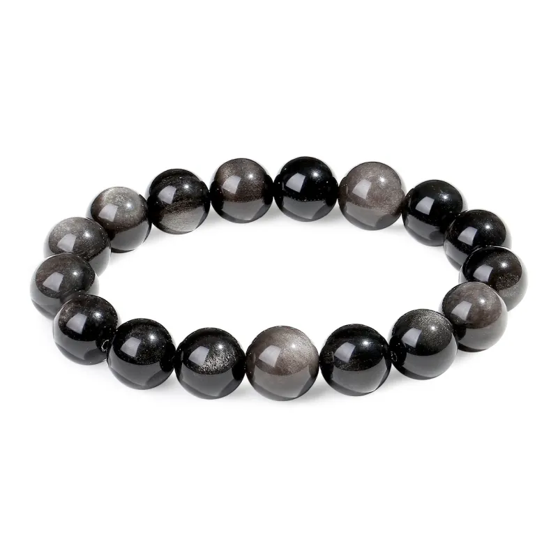 Seven Little Craftsmen Obsidian Jade Bracelets Unisex-0
