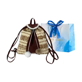 ROUNDOT Sherpa Backpack Women's Coffee Multicolor