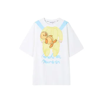 ANDREA MARTIN Drop Shoulder Sleeve T Shirt Women's