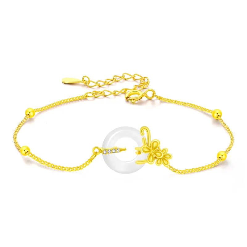 Branded Jewelry Chalcedony Jade Bracelets Women's-17
