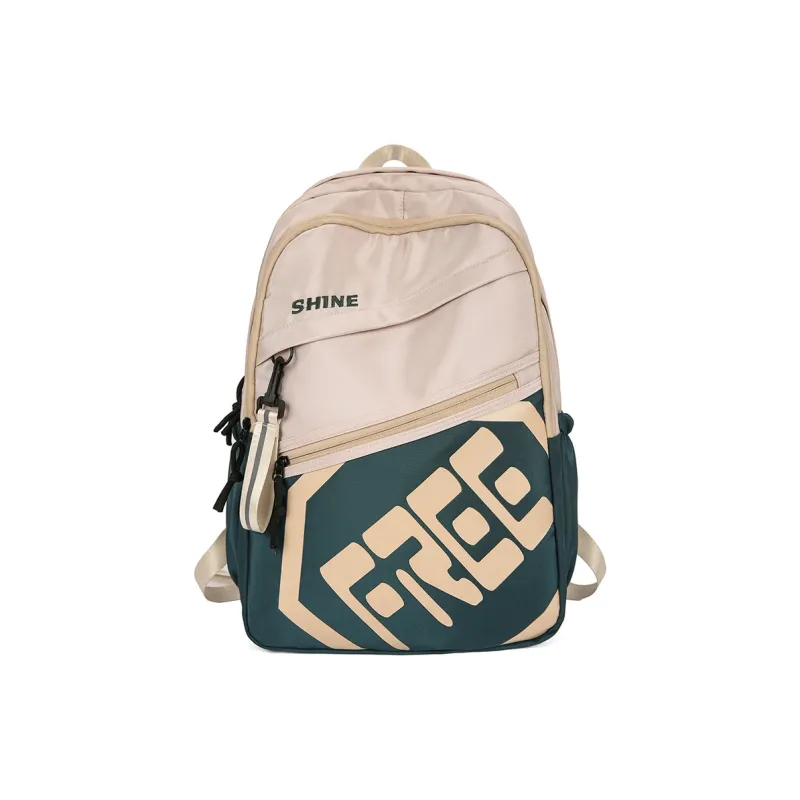 Deli Bear Nylon Backpack Regular Unisex Khaki/Gray/Green/Black/Blue/Light Gray-5