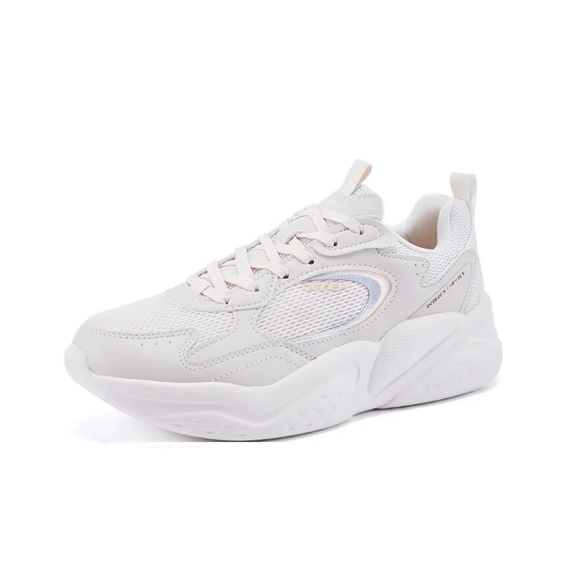 XTEP Anti Slip And Wear Resistant Breathable Low Top Casual Running Shoes Women's Ivory Pink-1