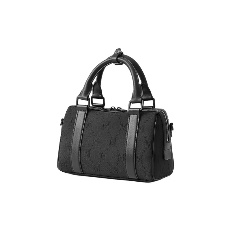 FION Mountain And Sea Journey Series Fabric Handbag Men's Black-1
