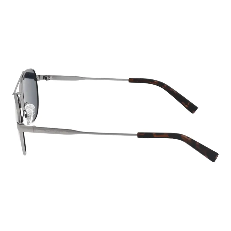 NAUTICA Plate Frame Aviator Sunglasses Men's Gray-3