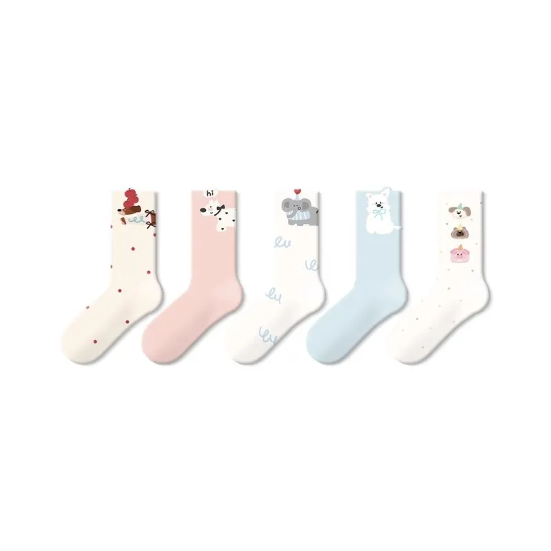 JKN Mid Calf Socks Women's 5 Pack-20