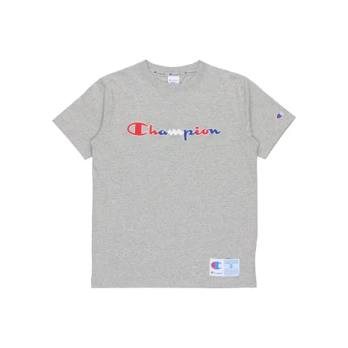 Champion T Shirts Unisex Gray