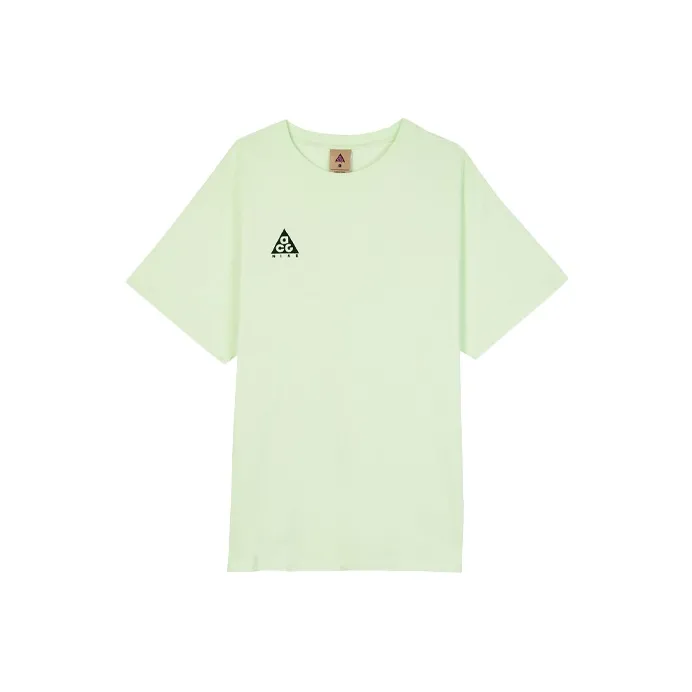 Nike ACG T Shirts Men Green Yellow-0