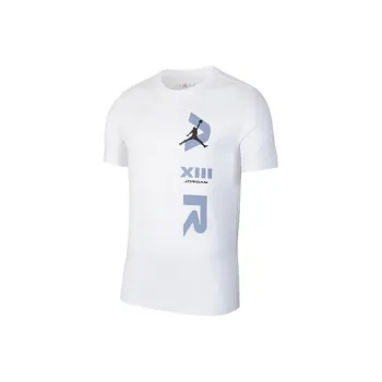 JORDAN NIKE AJ13 T Shirts Men White