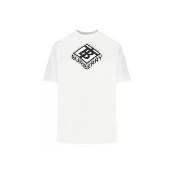 Burberry T Shirts Unisex White