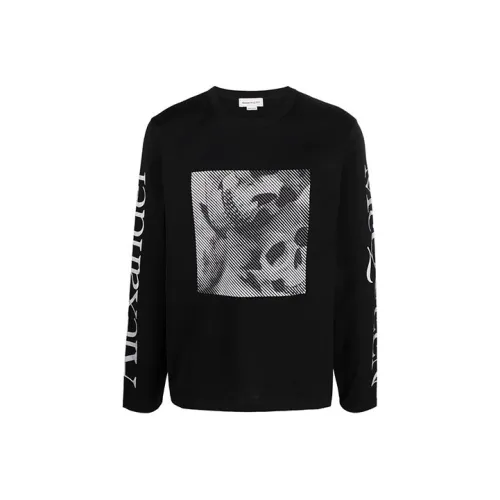 McQ Alexander Mcqueen Blue T Shirts Men Black