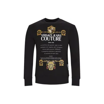 VERSACE JEANS COUTURE Sweatshirts Men Black