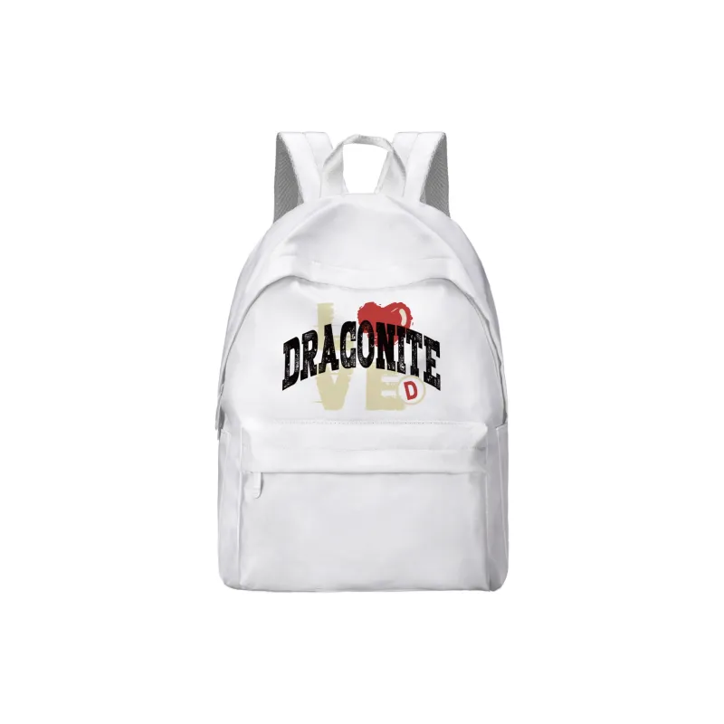 DRACONITE Polyester Backpack Laptop Bags Unisex White-26