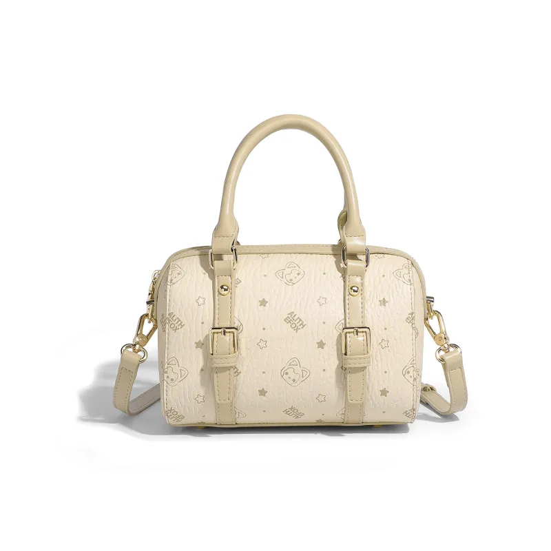 ALI THE FOX Synthetic Leather Shoulder Bag Women's Pink/Milk Tea-9