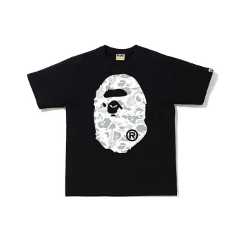 A BATHING APE Space Camo Big Ape Head Tee